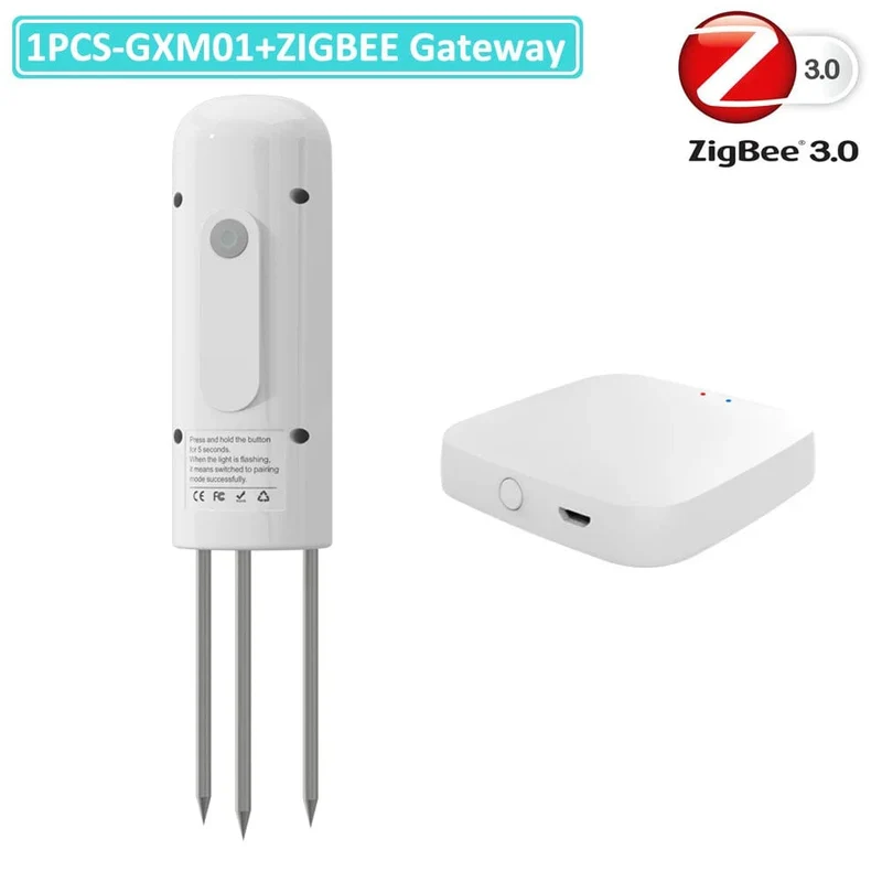 ZIGBEE Anlage Monitor Outdoor Boden Temperatur Meter Feuchtigkeit Feuchtigkeit Tester Sensor Garten Automatisierung Bewässerung TUYA Detektor
