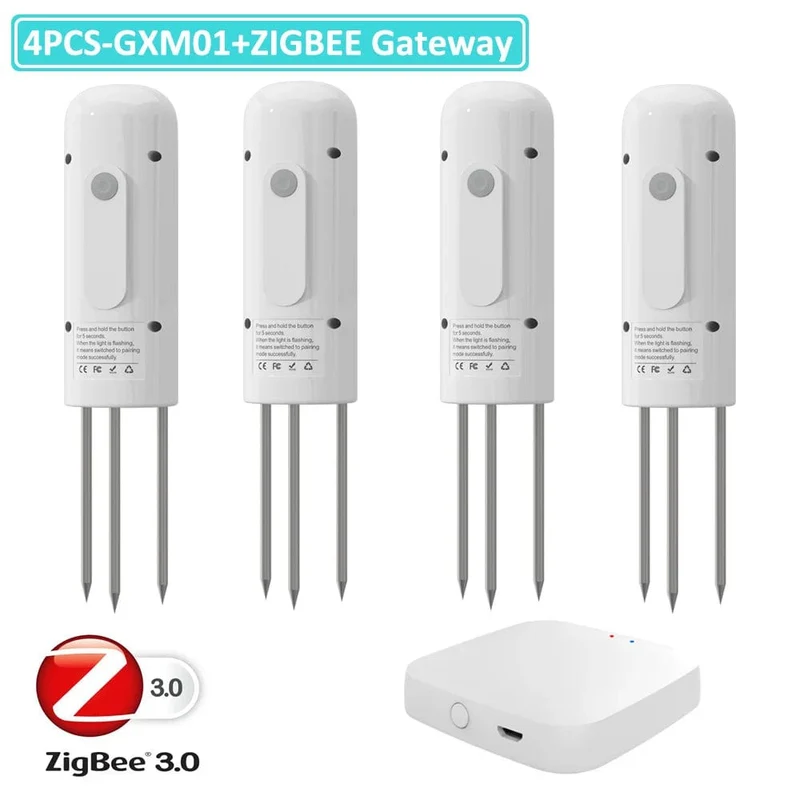 ZIGBEE Anlage Monitor Outdoor Boden Temperatur Meter Feuchtigkeit Feuchtigkeit Tester Sensor Garten Automatisierung Bewässerung TUYA Detektor