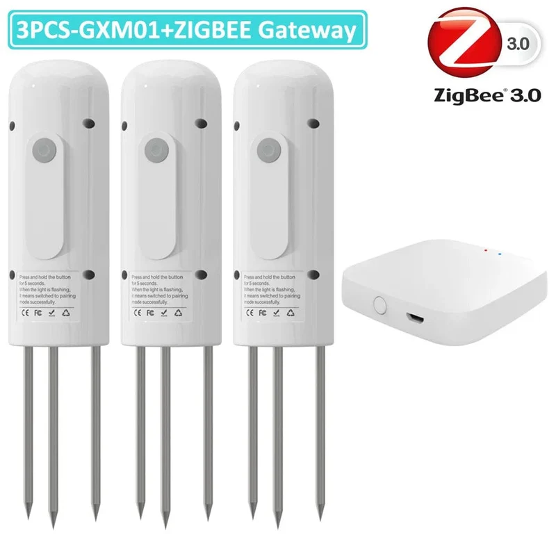 ZIGBEE Anlage Monitor Outdoor Boden Temperatur Meter Feuchtigkeit Feuchtigkeit Tester Sensor Garten Automatisierung Bewässerung TUYA Detektor
