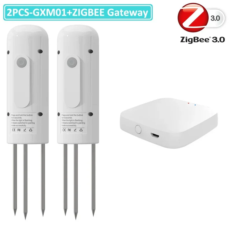 ZIGBEE Anlage Monitor Outdoor Boden Temperatur Meter Feuchtigkeit Feuchtigkeit Tester Sensor Garten Automatisierung Bewässerung TUYA Detektor