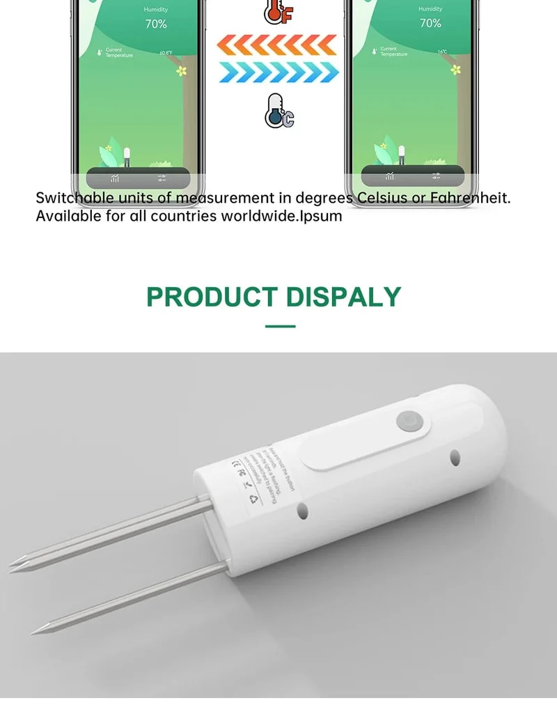 ZIGBEE Anlage Monitor Outdoor Boden Temperatur Meter Feuchtigkeit Feuchtigkeit Tester Sensor Garten Automatisierung Bewässerung TUYA Detektor