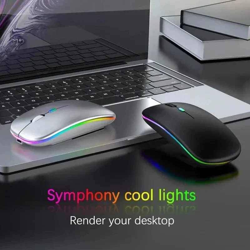 Xiaomi Bluetooth Dual-Modus Drahtlose Maus Wiederaufladbare Stille Beleuchtete Drahtlose Mäuse Für Laptop PC Ergonomische Gaming Maus
