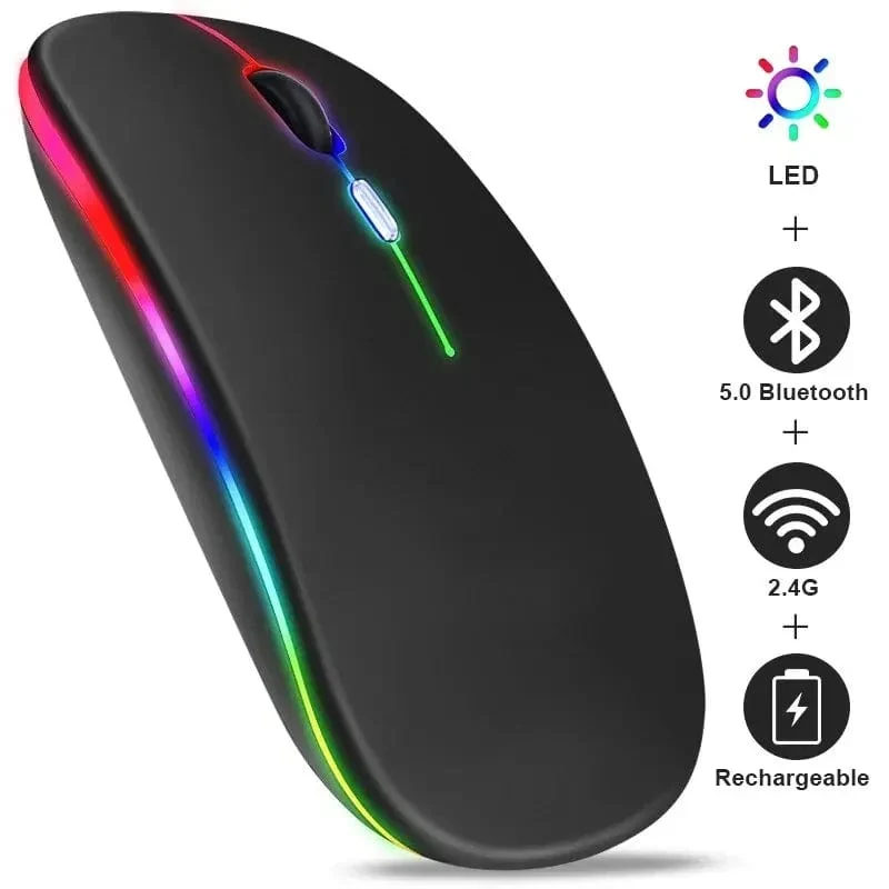 Xiaomi Bluetooth Dual-Modus Drahtlose Maus Wiederaufladbare Stille Beleuchtete Drahtlose Mäuse Für Laptop PC Ergonomische Gaming Maus