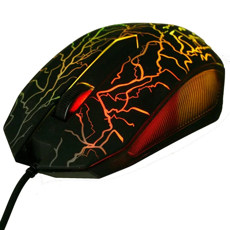 3200DPI Computermäuse Bunte LED Professionelle Gaming-Maus Ultrapräzise Für Dota2 LOL Gamer-Maus Ergonomische Kabelmaus mit USB