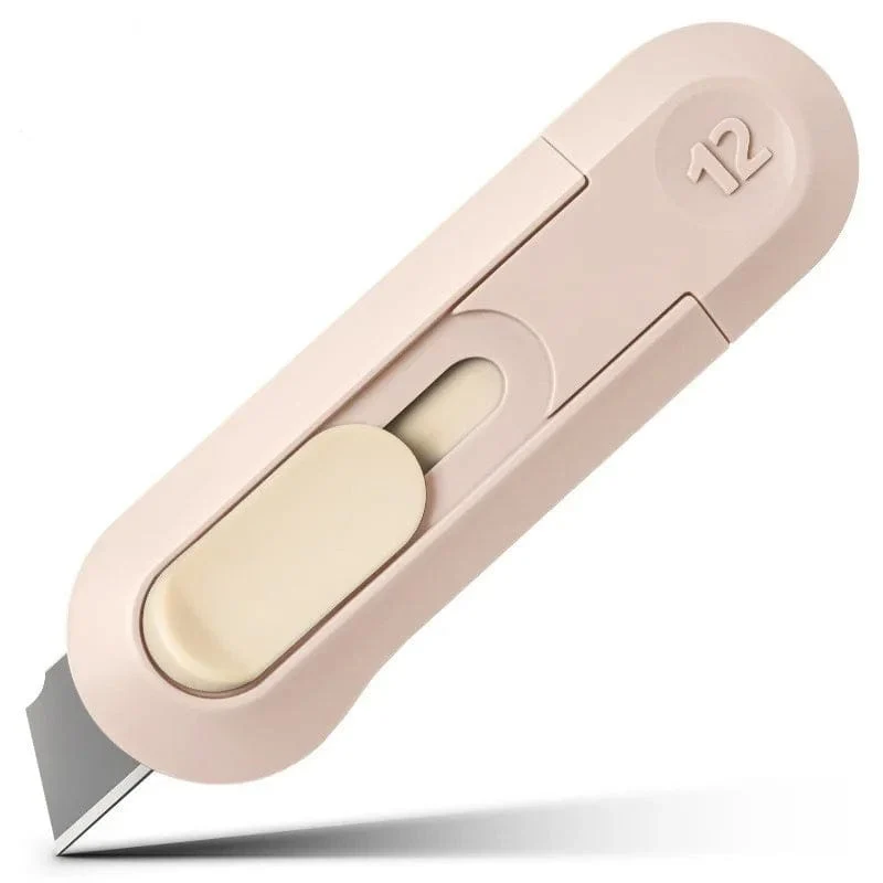 Niedliches Kaninchen in Wolkenfarbe, tragbares Mini-Universalmesser, Papierschneider, Papierschneidemesser, Rasierklinge, Büro- und Schreibwaren, Schneidezubehör