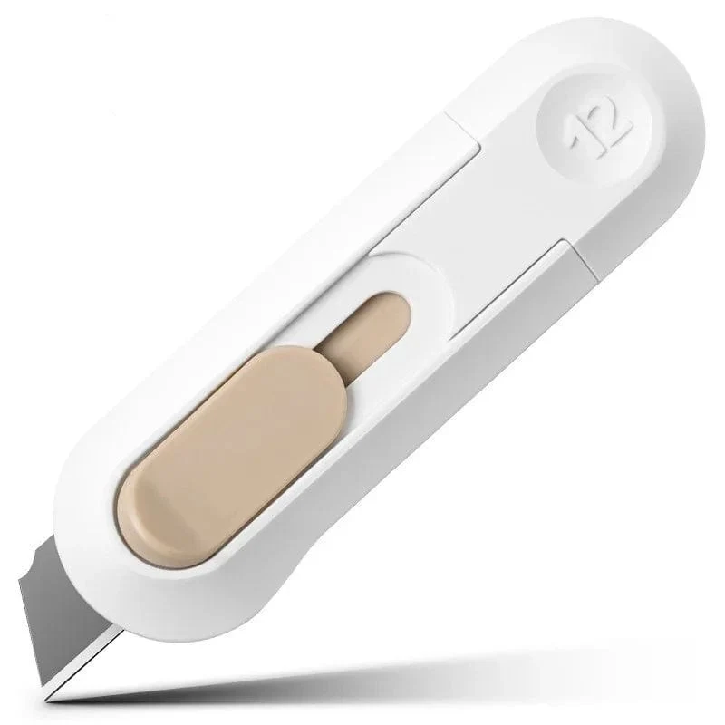 Niedliches Kaninchen in Wolkenfarbe, tragbares Mini-Universalmesser, Papierschneider, Papierschneidemesser, Rasierklinge, Büro- und Schreibwaren, Schneidezubehör
