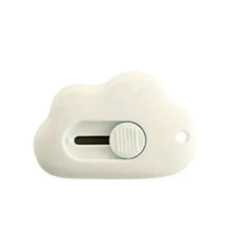 Niedliches Kaninchen in Wolkenfarbe, tragbares Mini-Universalmesser, Papierschneider, Papierschneidemesser, Rasierklinge, Büro- und Schreibwaren, Schneidezubehör