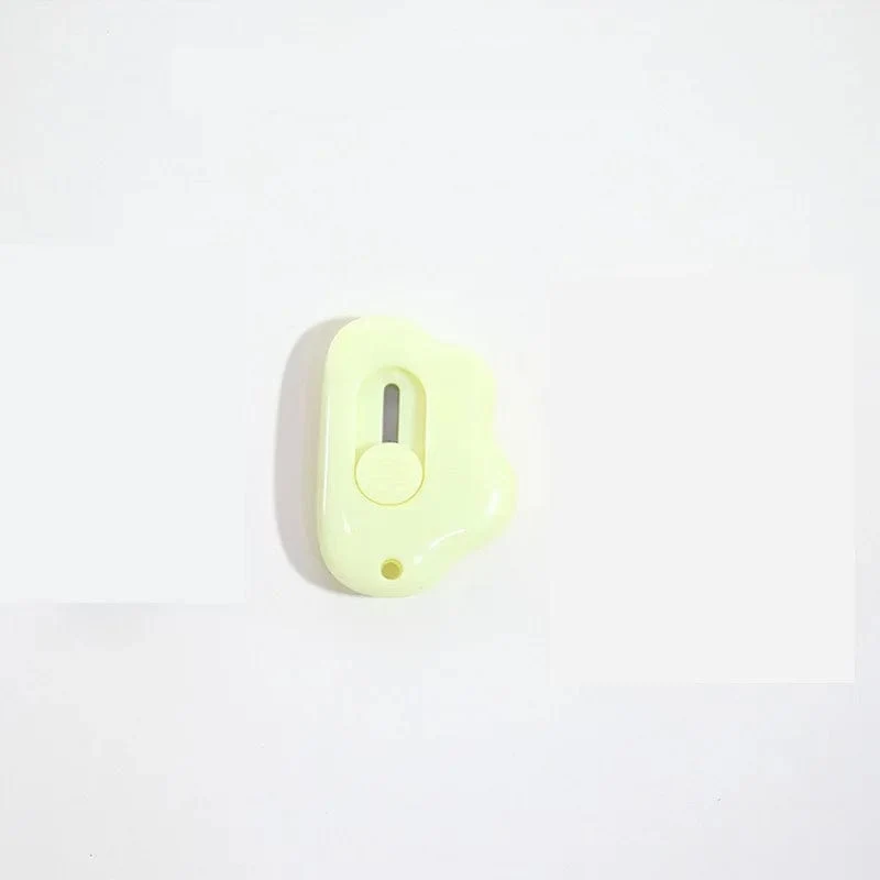 Niedliches Kaninchen in Wolkenfarbe, tragbares Mini-Universalmesser, Papierschneider, Papierschneidemesser, Rasierklinge, Büro- und Schreibwaren, Schneidezubehör