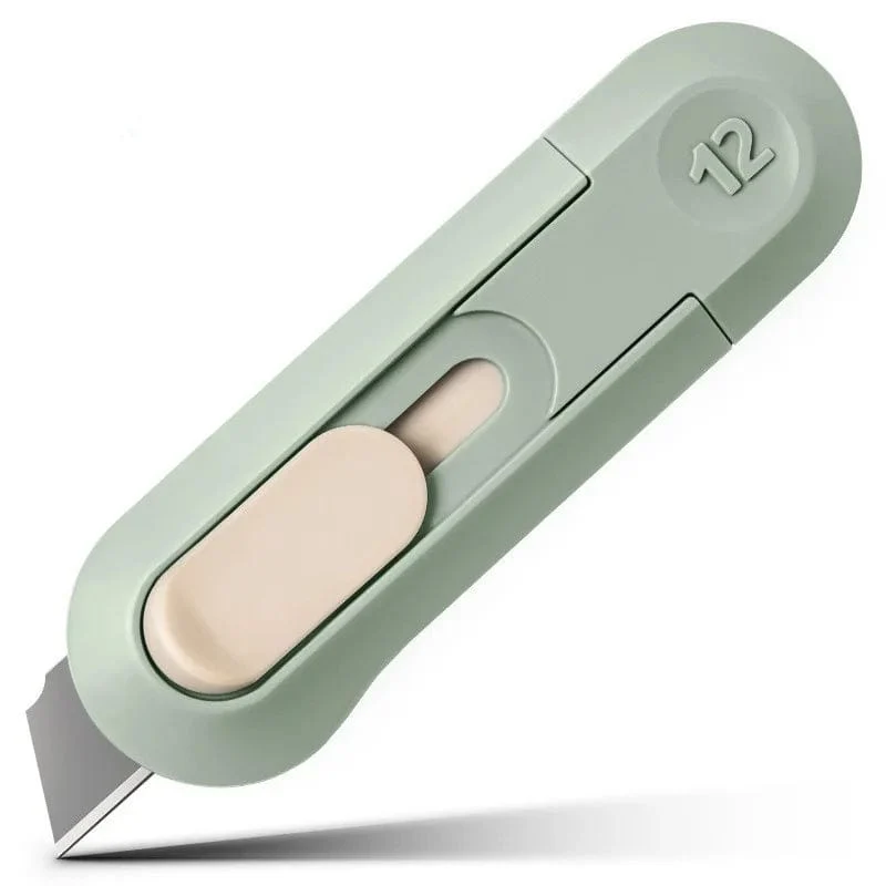 Niedliches Kaninchen in Wolkenfarbe, tragbares Mini-Universalmesser, Papierschneider, Papierschneidemesser, Rasierklinge, Büro- und Schreibwaren, Schneidezubehör