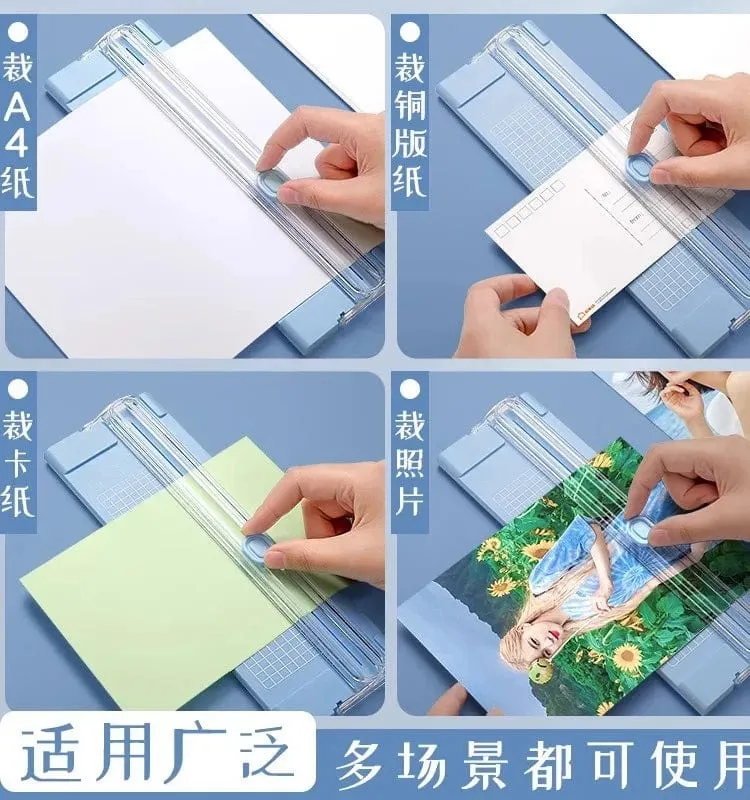 2024 Mode Beliebte Guillotine A4/A5 Papier Foto Trimmer Cutter Scrapbook Trimmer Leichte Schneidemaschine Bürobedarf