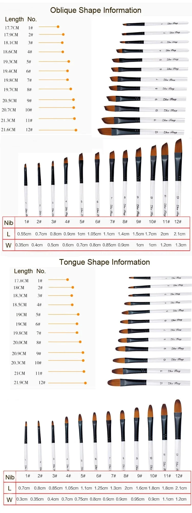 12 Teile/satz Nylon Haar Holzgriff Aquarell Pinsel Stift Set Lernen DIY Öl Acryl Malerei Kunst Pinsel Liefert