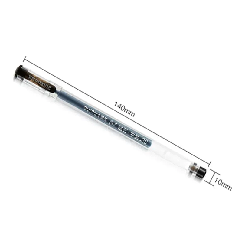 6 Teile/Satz 0.38 mm Gelschreiber mit großer Tintenkapazität und Diamantspitze, schwarze/blaue/rote Mine, für Prüfungen, Unterschriften, Schreiben, Schul- und Bürobedarf
