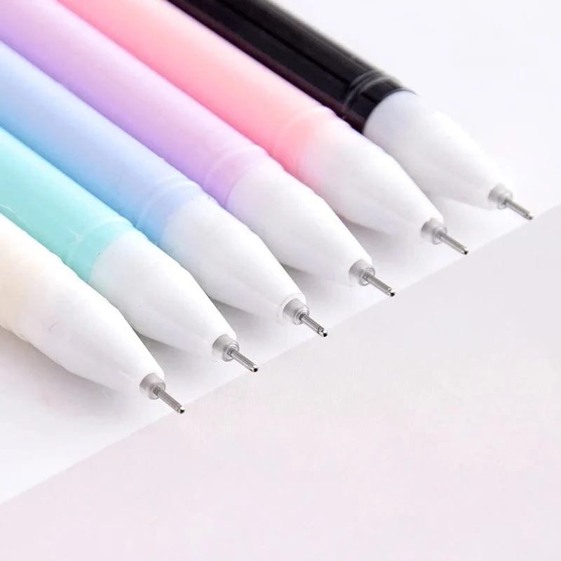 6 Teile/satz Kawaii Katze Gel Stift 0.38mm Kreative Nette Neutral Tinte Stift Kinder Geschenk Schule Büro Schriftlich Lieferungen Schreibwaren