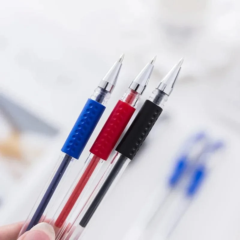 10 Teile/satz Gel Stifte 0.5mm Kugelschreiber Kugelschreiber Schwarz/Blau/Rot Tinte Schule Schreibwaren Schreibwaren Büro zubehör