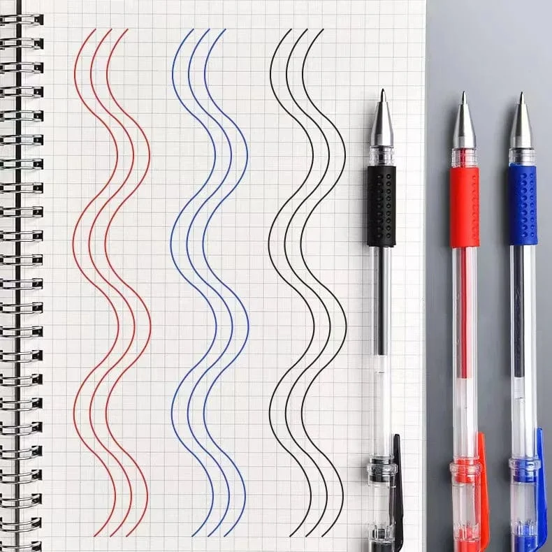 10 Teile/satz Gel Stifte 0.5mm Kugelschreiber Kugelschreiber Schwarz/Blau/Rot Tinte Schule Schreibwaren Schreibwaren Büro zubehör