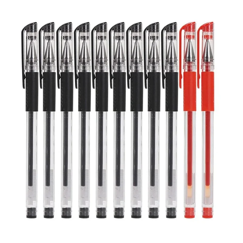 10 Teile/satz Gel Stifte 0.5mm Kugelschreiber Kugelschreiber Schwarz/Blau/Rot Tinte Schule Schreibwaren Schreibwaren Büro zubehör