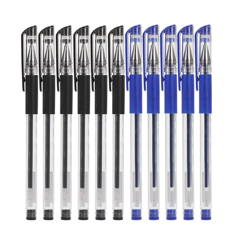 10 Teile/satz Gel Stifte 0.5mm Kugelschreiber Kugelschreiber Schwarz/Blau/Rot Tinte Schule Schreibwaren Schreibwaren Büro zubehör