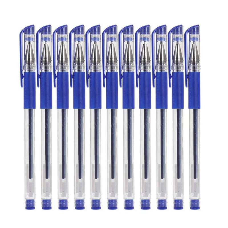 10 Teile/satz Gel Stifte 0.5mm Kugelschreiber Kugelschreiber Schwarz/Blau/Rot Tinte Schule Schreibwaren Schreibwaren Büro zubehör