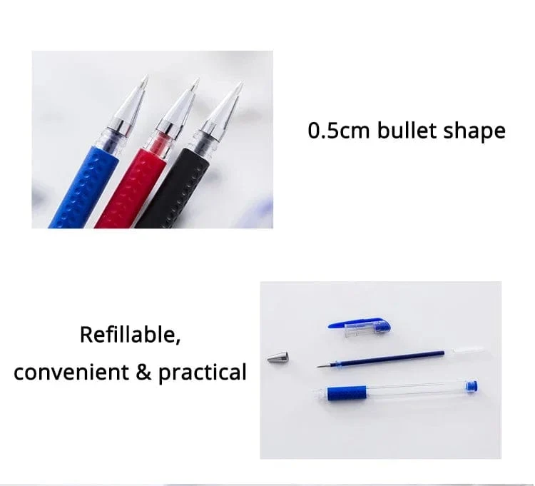 10 Teile/satz Gel Stifte 0.5mm Kugelschreiber Kugelschreiber Schwarz/Blau/Rot Tinte Schule Schreibwaren Schreibwaren Büro zubehör