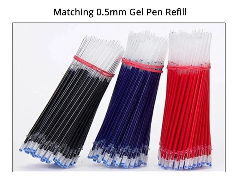 10 Teile/satz Gel Stifte 0.5mm Kugelschreiber Kugelschreiber Schwarz/Blau/Rot Tinte Schule Schreibwaren Schreibwaren Büro zubehör