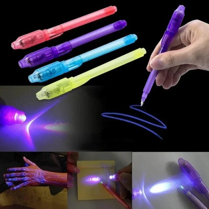 Leuchtstift mit unsichtbarer Tinte, Textmarker, geheimer Zeichenstift, magischer Lernstift für Kinder, Partygeschenke, Ideen, Geschenke, neuartiges Spielzeug