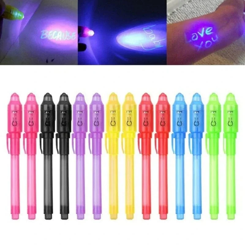 Leuchtstift mit unsichtbarer Tinte, Textmarker, geheimer Zeichenstift, magischer Lernstift für Kinder, Partygeschenke, Ideen, Geschenke, neuartiges Spielzeug