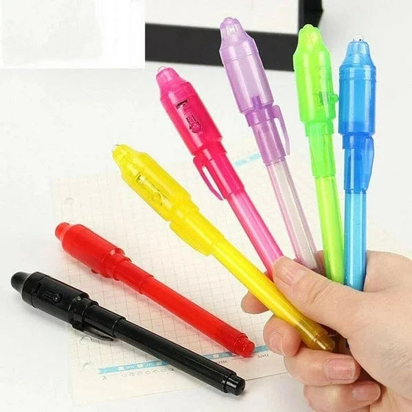 Leuchtstift mit unsichtbarer Tinte, Textmarker, geheimer Zeichenstift, magischer Lernstift für Kinder, Partygeschenke, Ideen, Geschenke, neuartiges Spielzeug