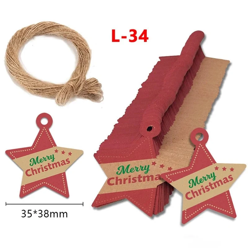 100 Stück runde Geschenkanhänger aus Kraftpapier zum Backen, bedruckte Etiketten, Feiern, Etiketten, handgefertigt, für Hochzeit, Party, Dekoration, Verpackung, Hängepapier