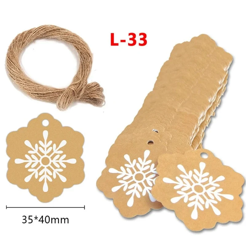 100 Stück runde Geschenkanhänger aus Kraftpapier zum Backen, bedruckte Etiketten, Feiern, Etiketten, handgefertigt, für Hochzeit, Party, Dekoration, Verpackung, Hängepapier