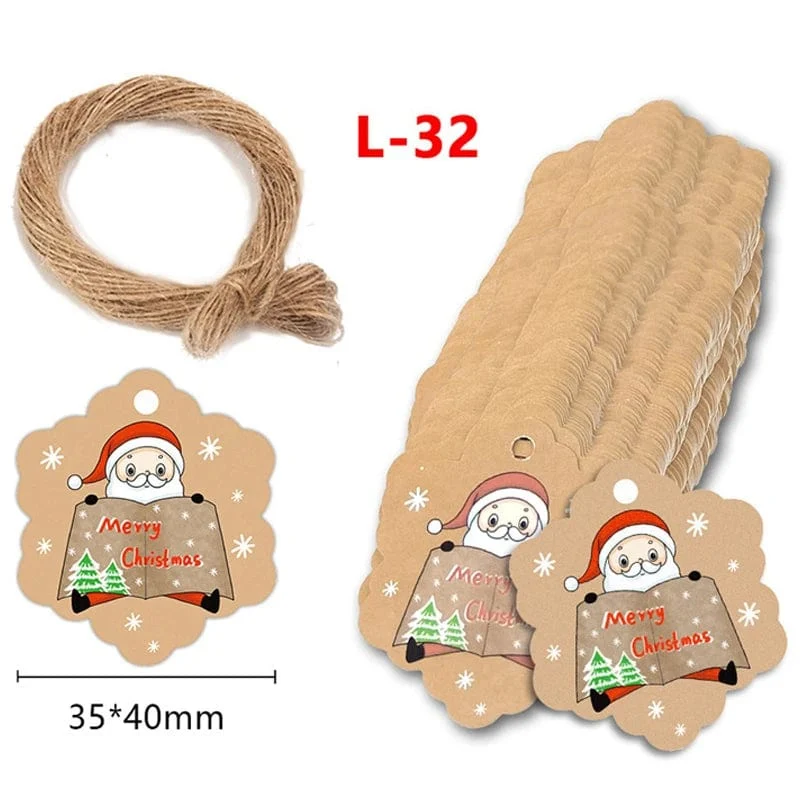 100 Stück runde Geschenkanhänger aus Kraftpapier zum Backen, bedruckte Etiketten, Feiern, Etiketten, handgefertigt, für Hochzeit, Party, Dekoration, Verpackung, Hängepapier