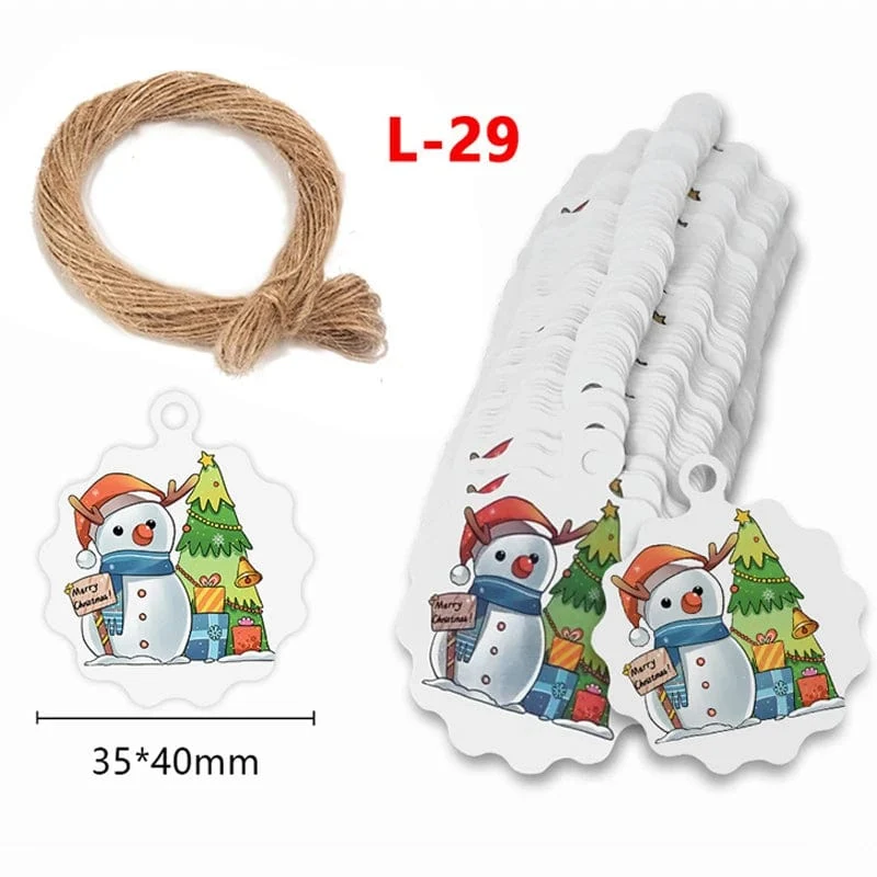 100 Stück runde Geschenkanhänger aus Kraftpapier zum Backen, bedruckte Etiketten, Feiern, Etiketten, handgefertigt, für Hochzeit, Party, Dekoration, Verpackung, Hängepapier