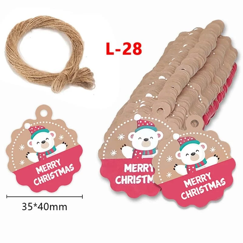 100 Stück runde Geschenkanhänger aus Kraftpapier zum Backen, bedruckte Etiketten, Feiern, Etiketten, handgefertigt, für Hochzeit, Party, Dekoration, Verpackung, Hängepapier