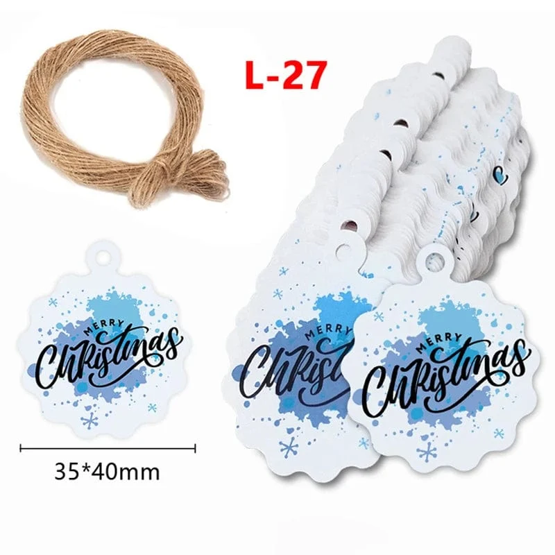 100 Stück runde Geschenkanhänger aus Kraftpapier zum Backen, bedruckte Etiketten, Feiern, Etiketten, handgefertigt, für Hochzeit, Party, Dekoration, Verpackung, Hängepapier