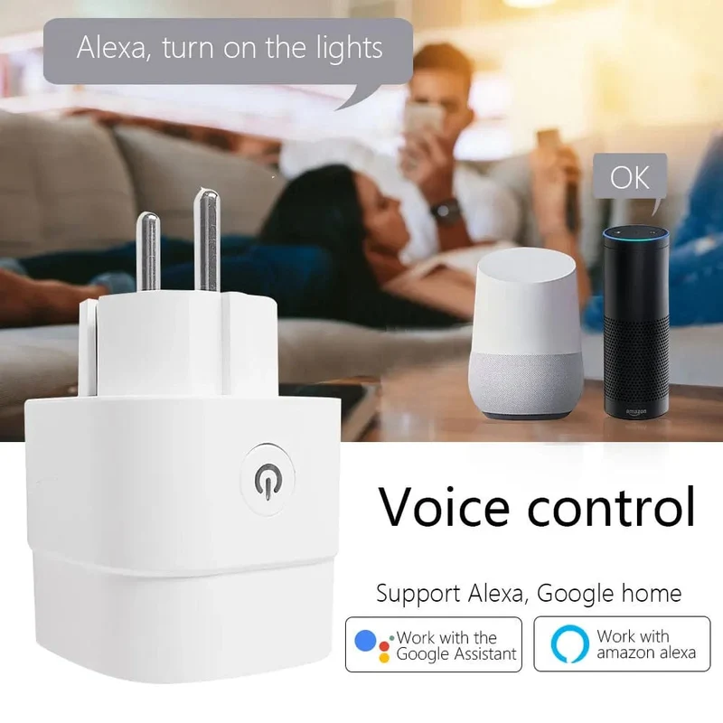 CBE WiFi Smart Steckdosen 16A EU Stecker Tuya Smart Leben APP Arbeit mit Alexa Google Home Smart-Home Automatisierung EU UK Stecker Yandex