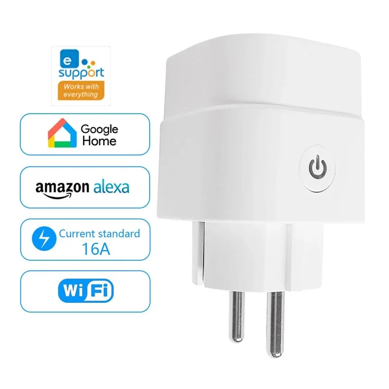 CBE WiFi Smart Steckdosen 16A EU Stecker Tuya Smart Leben APP Arbeit mit Alexa Google Home Smart-Home Automatisierung EU UK Stecker Yandex