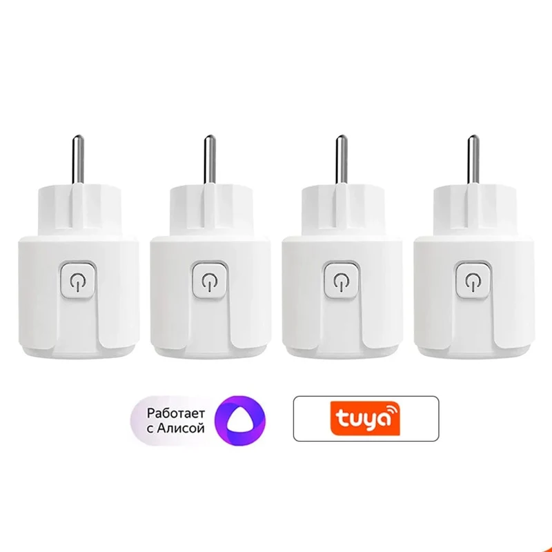 CBE WiFi Smart Steckdosen 16A EU Stecker Tuya Smart Leben APP Arbeit mit Alexa Google Home Smart-Home Automatisierung EU UK Stecker Yandex