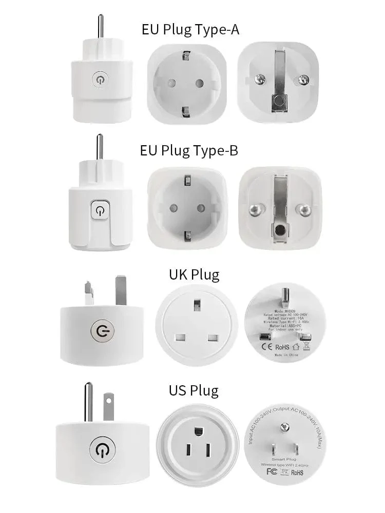 CBE WiFi Smart Steckdosen 16A EU Stecker Tuya Smart Leben APP Arbeit mit Alexa Google Home Smart-Home Automatisierung EU UK Stecker Yandex