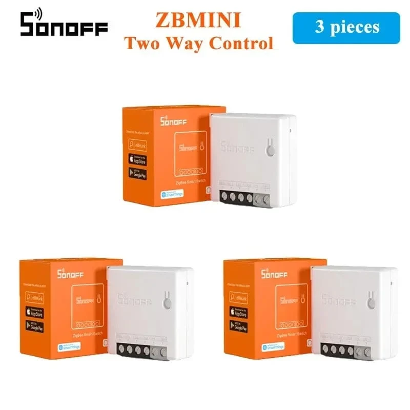 SONOFF ZBMINI-L2/ ZBMINI Zigbee DIY Smart Switch Modul Kein Neutralleiter erforderlich 2-Wege-Steuerung Home Automation für Alexa eWelink