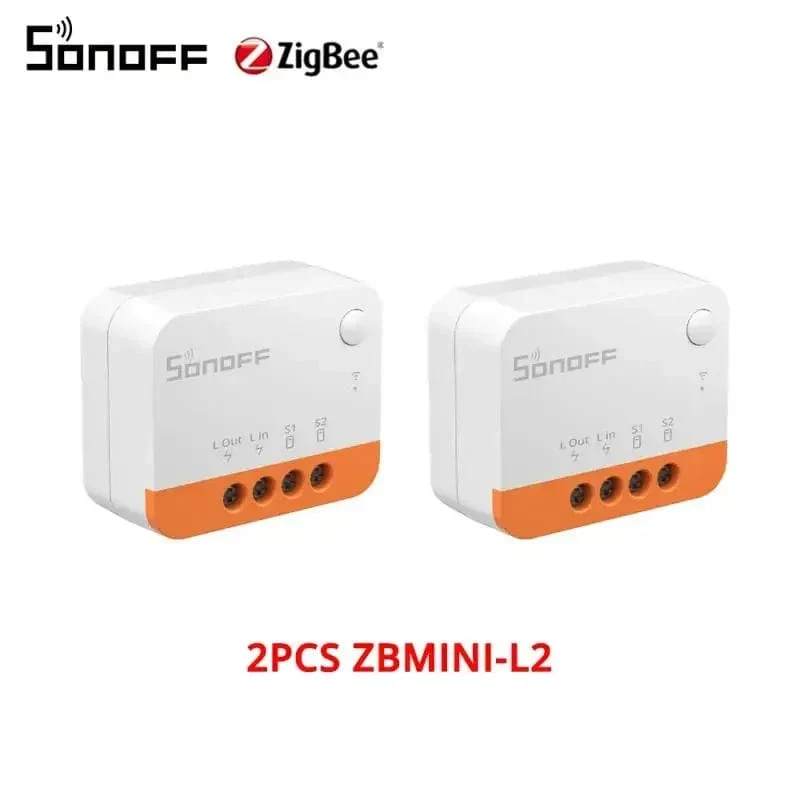 SONOFF ZBMINI-L2/ ZBMINI Zigbee DIY Smart Switch Modul Kein Neutralleiter erforderlich 2-Wege-Steuerung Home Automation für Alexa eWelink