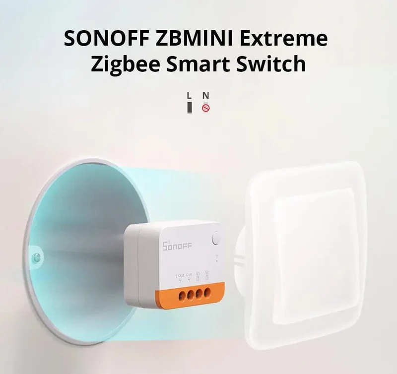 SONOFF ZBMINI-L2/ ZBMINI Zigbee DIY Smart Switch Modul Kein Neutralleiter erforderlich 2-Wege-Steuerung Home Automation für Alexa eWelink