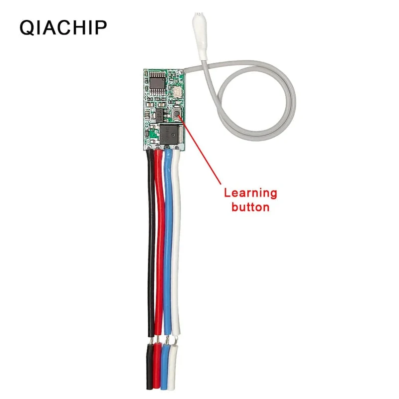 QIACHIP 40 Stück 433.92 MHz Universal Wireless DC 3.6 V-24 V Fernbedienungsschalter 1 CH RF Relais Empfänger LED Licht Controller DIY Kit