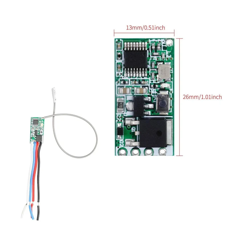 QIACHIP 40 Stück 433.92 MHz Universal Wireless DC 3.6 V-24 V Fernbedienungsschalter 1 CH RF Relais Empfänger LED Licht Controller DIY Kit