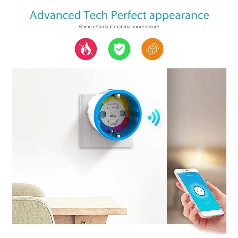 NEO Coolcam ZWAVE PLUS EU Smart Power Steckdose Home Automation Alarm System Z Wave 868.4 MHz Videofrequenz