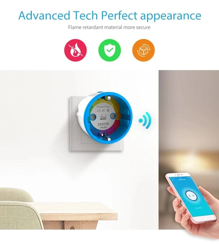 NEO Coolcam ZWAVE PLUS EU Smart Power Steckdose Home Automation Alarm System Z Wave 868.4 MHz Videofrequenz