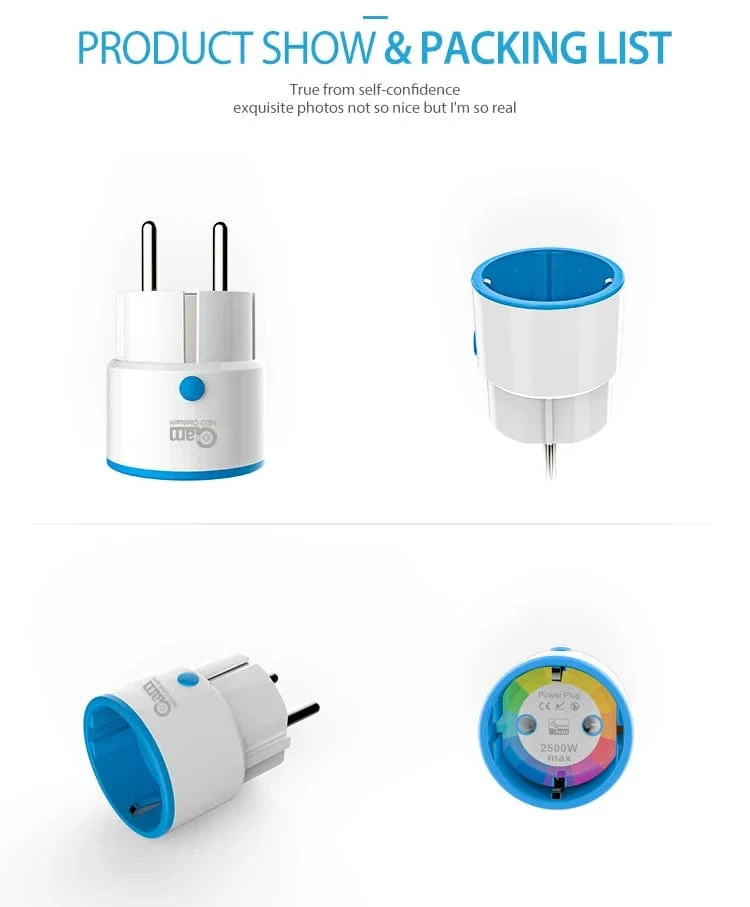 NEO Coolcam ZWAVE PLUS EU Smart Power Steckdose Home Automation Alarm System Z Wave 868.4 MHz Videofrequenz