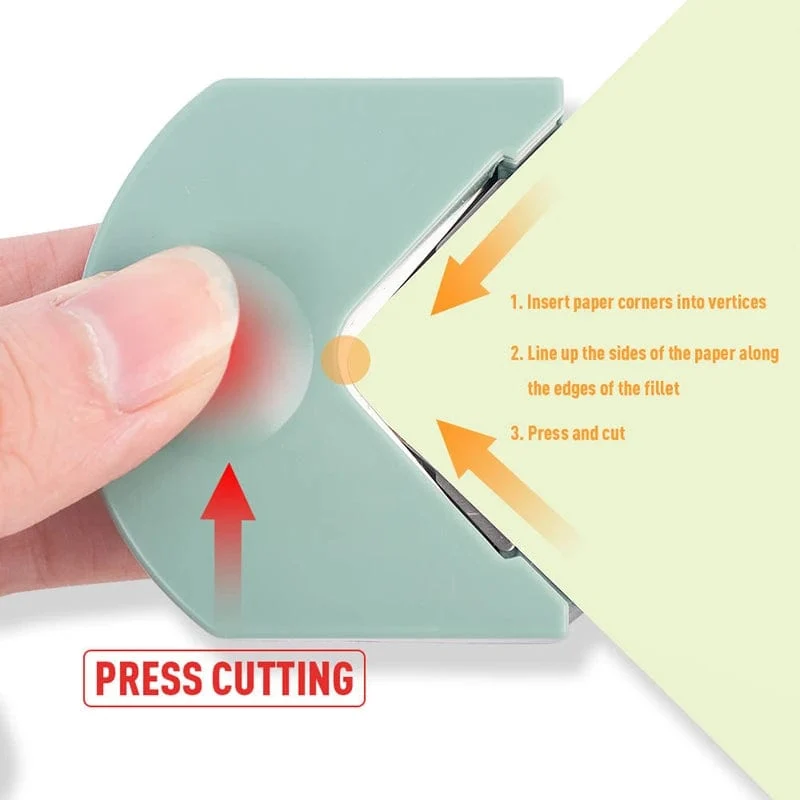 R4 Karte Abgerundeter Cutter Ecke Allrounder Papier Tragbarer Lochschneider Winkelrandstanzer Foto Scrapbook Büro DIY Handwerk Handwerkzeug