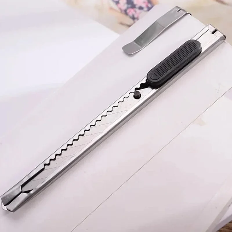 16-teiliges Universalmesser-Set aus Edelstahl für Papierschnitte und Kartonschneider, rutschfeste Klingen, Auspackmesser, Bastel- und Schnitzwerkzeuge