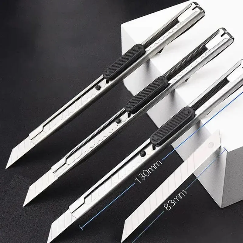 16-teiliges Universalmesser-Set aus Edelstahl für Papierschnitte und Kartonschneider, rutschfeste Klingen, Auspackmesser, Bastel- und Schnitzwerkzeuge