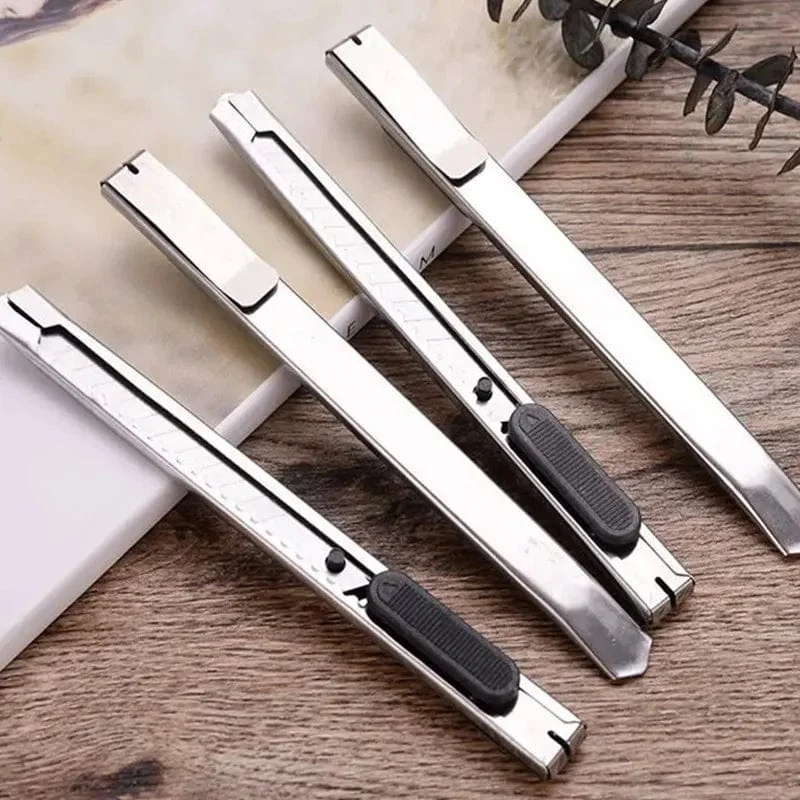16-teiliges Universalmesser-Set aus Edelstahl für Papierschnitte und Kartonschneider, rutschfeste Klingen, Auspackmesser, Bastel- und Schnitzwerkzeuge