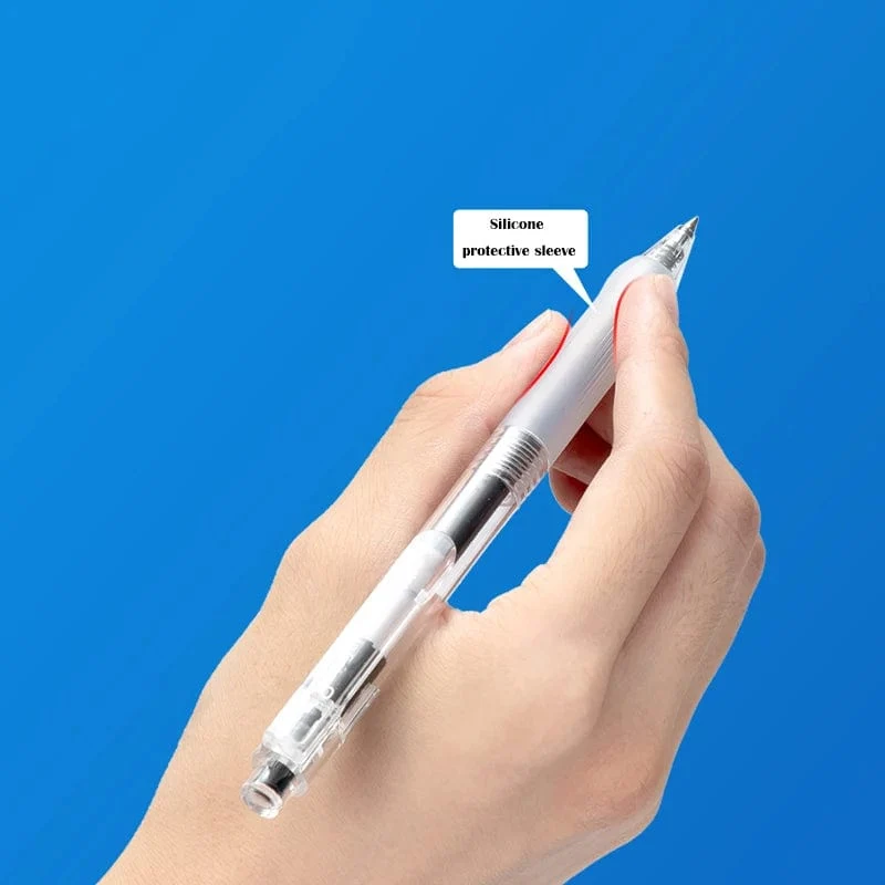 Deli 1 PC Gel Stift 0.5mm Drücken Sie Schwarz Tinte Soft Grip Büro Schule Schreibwaren A575